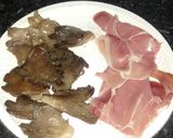 Foto del paso 4 de la receta Jamón serrano y setas a la plancha