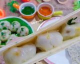 Hình bước làm 5 của món Bánh tráng kẹp bánh ít nhân tôm thịt