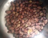A picture of step 1 of Peanuts chaat.