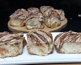 A picture of step 12 of Cinnamon rolls with nutella frosting.