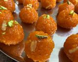 A picture of step 7 of Boondi ke laddo.