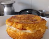 Foto del paso 7 de la receta: Sandwich de queso y dulce de guayaba🥯🍯🧀en pan de maiz🥐🌽🥯