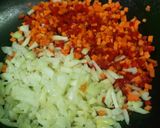 Foto del paso 4 de la receta: Fideos de pimientos asados con salsa boloñesa