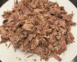 A picture of step 2 of Ropa Vieja.