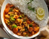 A picture of step 7 of Orange Sizzling Chicken.