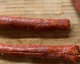 A picture of step 1 of Prosciutto wrapped pork fillet with chorizo stuffing.