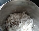 A picture of step 1 of Coconut milk shake.