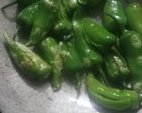 A picture of step 2 of Khatti Mirchi.