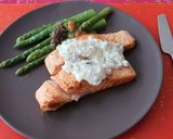Foto langkah ke 4 dari resep Salmon Cream Mushroom sauce.