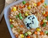 ข้าวผัดซอสมะเขือเทศและผักสามสี วิธีทำสูตร 6 รูป