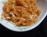A picture of step 7 of Moong Dal Halwa.
