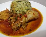 A picture of step 3 of Mashed potatoes with chicken curry.