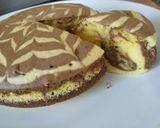 Foto langkah ke 10 dari resep Soft Marble Cake (metode pisah kuning-putih telur).