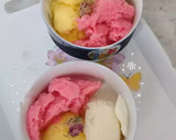 عکس مرحله 1 از دستور بستنی زعفرانی وانیلی و توت فرنگی🍓🍨🍦🍧🍦🍨🍧🍭