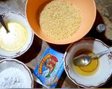 A picture of step 1 of Cream Cheese cake.