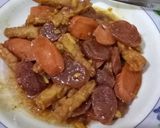 Foto langkah ke 5 dari resep Lapchiong kecap (sosis sapi, tempe).