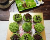 Foto langkah ke 8 dari resep Brownies Kukus Matcha Topping Glaze Matcha.