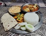 A picture of step 19 of Sindhi Thali.