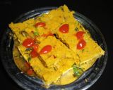 A picture of step 5 of Besan dhokri.