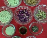 A picture of step 1 of Kesaria Thandai Masala Powder.