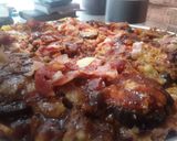 Foto del paso 9 de la receta: Berenjenas asadas con tocineta caramelizada!!! 😋🍆🌰🥕🧀🥓🥓🥓🍅🍅🍅