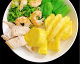Hình bước làm 5 của món Tôm xào hoa thiên lý