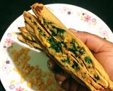 A picture of step 7 of Cheesy Corn Spinach Sandwich.
