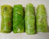 A picture of step 4 of Stuffed Cabbage roll.