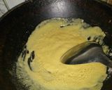 A picture of step 3 of Besan ka sheera.