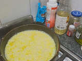 Bondiola con arroz en salsa Teryaki (o Teriyaki, no sé), va con otras carnes de cerdo
