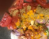 A picture of step 1 of Methi matar malai.