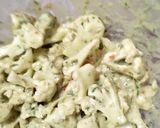 A picture of step 3 of Cauliflower fritters.