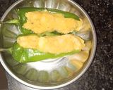 A picture of step 4 of Mirchi vada.