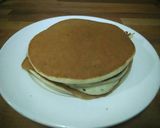 A picture of step 5 of McDonald's Vanilla Smoothie Pancakes with Homemade Cinnamon-Apple Syrup.