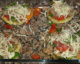 Foto del paso 5 de la receta: Patatas rellenas de carne y verduras con huevo