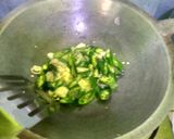 Foto langkah ke 3 dari resep Tumis Telur Puyuh Cabai ijo.