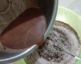 Foto langkah ke 2 dari resep Brownies Mekar Tepung Beras (no telur, no mixer).