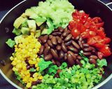 A picture of step 2 of Mexican Salad.