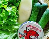 Hình bước làm 3 của món Bò áp chảo phô mai ăn với bánh mì