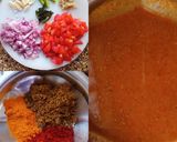A picture of step 1 of Whole Mung Masala.