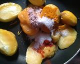 A picture of step 2 of Raw mango lonji.