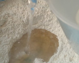 A picture of step 2 of Soft layerd Coconut chapati.