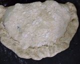 Foto del paso 7 de la receta: Calzone de harina integral con espinaca y jamón