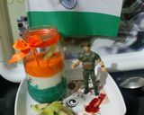 A picture of step 8 of Tricolor Fruity Nuty Mava Lassi.