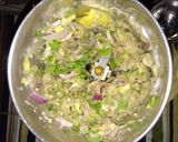 A picture of step 3 of Pudina chutney.