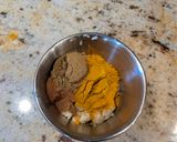 A picture of step 1 of Texas Gulf Yellow Rice.