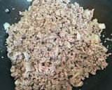 A picture of step 3 of Filipino Beef Giniling.