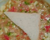 A picture of step 2 of Omelette fried Sandwich.