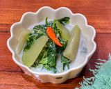 Foto langkah ke 5 dari resep Bobor Bayam Labu Siam.