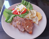 Foto del paso 6 de la receta: Picaña (picanha) en cama de papas y cebollas al horno